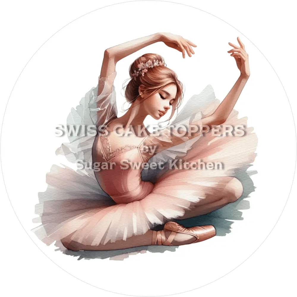 Origineller Tanz-Tortenaufleger5- personalisierbar - Fondant- Torten- & Cupcakeaufleger Sugar Sweet Kitchen