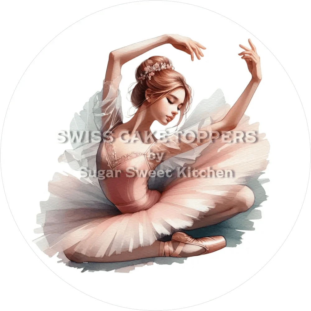 Origineller Tanz-Tortenaufleger5- personalisierbar - Fondant- Torten- & Cupcakeaufleger Sugar Sweet Kitchen