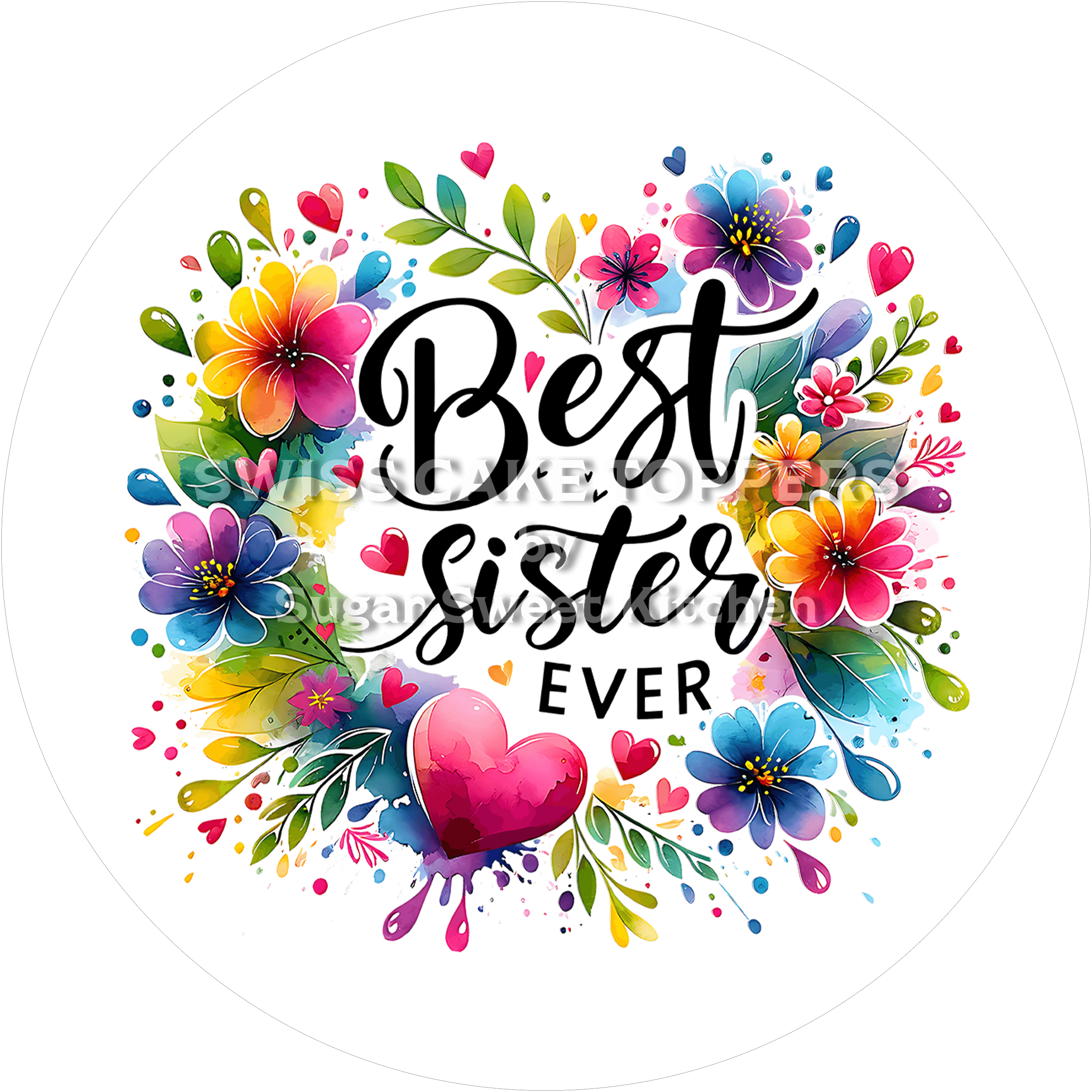 Origineller Tortenaufleger für die Familie14 - personalisierbar - Fondant- Torten- & Cupcakeaufleger Sugar Sweet Kitchen