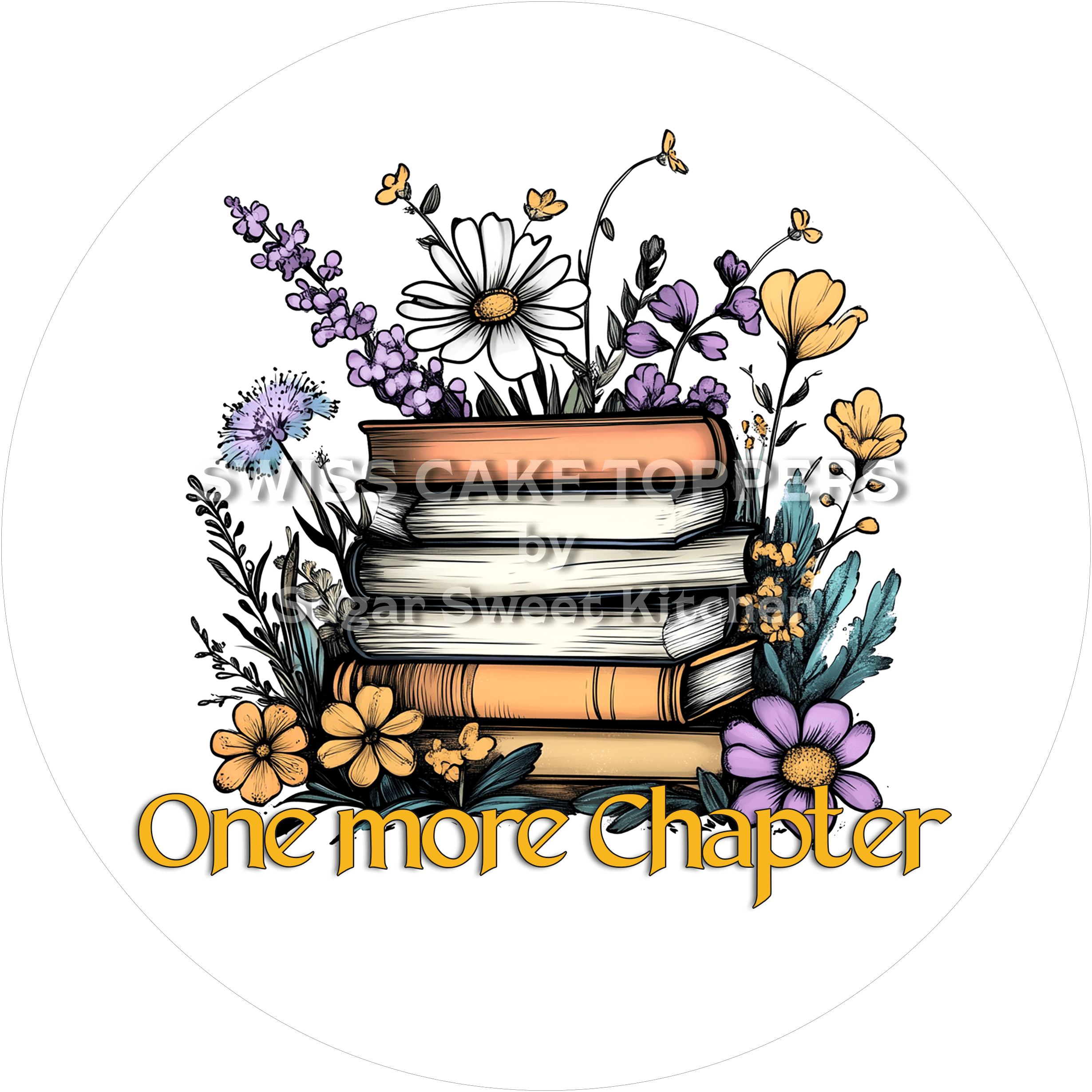 Origineller Tortenaufleger Lesen5 - personalisierbar - Fondant- Torten- & Cupcakeaufleger Sugar Sweet Kitchen