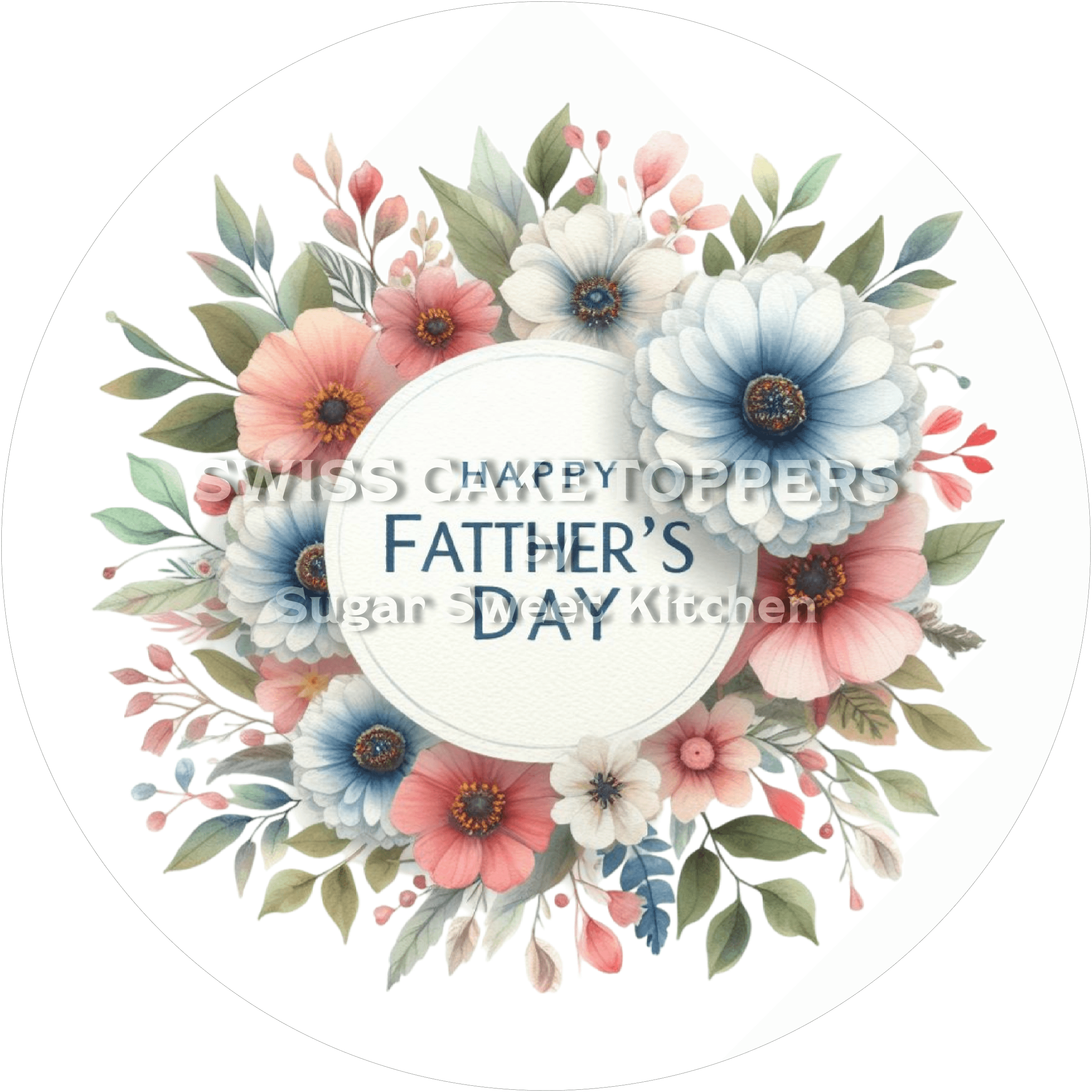 Origineller Tortenaufleger zum Vatertag8 - personalisierbar - Fondant- Torten- & Cupcakeaufleger Sugar Sweet Kitchen