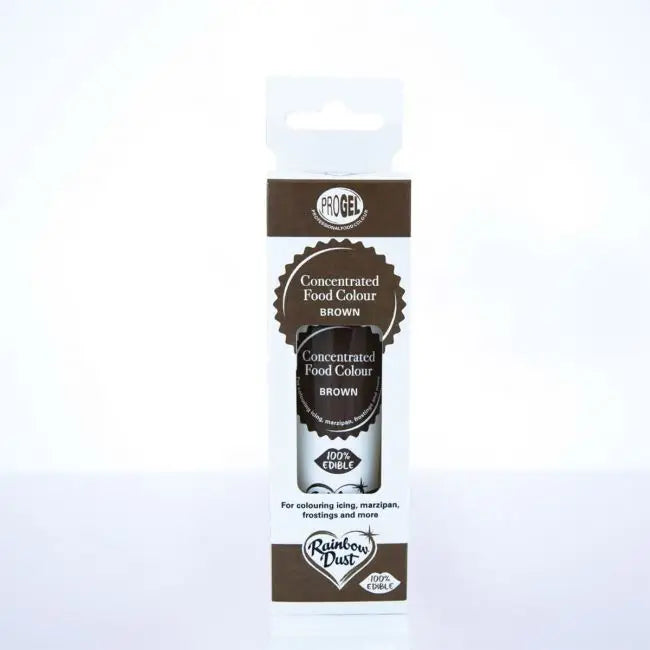 Rainbow Dust ProGel - Gelfarben / je 25g - Brown - Lebensmittelfarben Sugar Sweet Kitchen