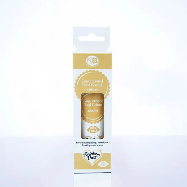 Rainbow Dust ProGel - Gelfarben / je 25g - Cream - Lebensmittelfarben Sugar Sweet Kitchen
