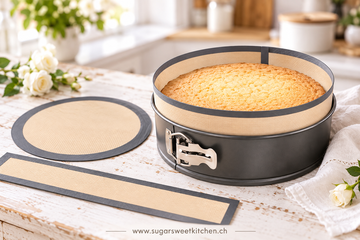 Rundes Silikon Backmatten Set mit Rand Ø 10cm / 2tlg. - Sugar Sweet Kitchen