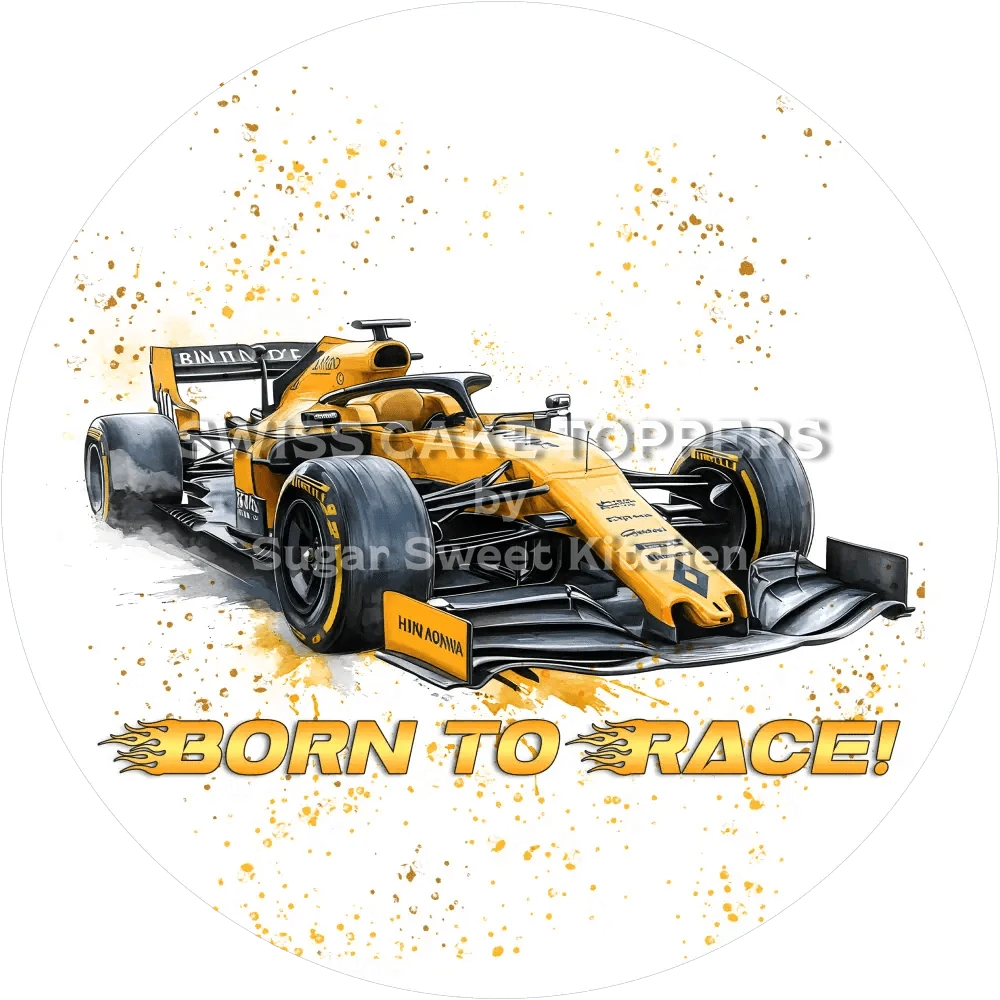 Schneller Motorsport-Tortenaufleger1 - personalisierbar - Fondant- Torten- & Cupcakeaufleger Sugar Sweet Kitchen