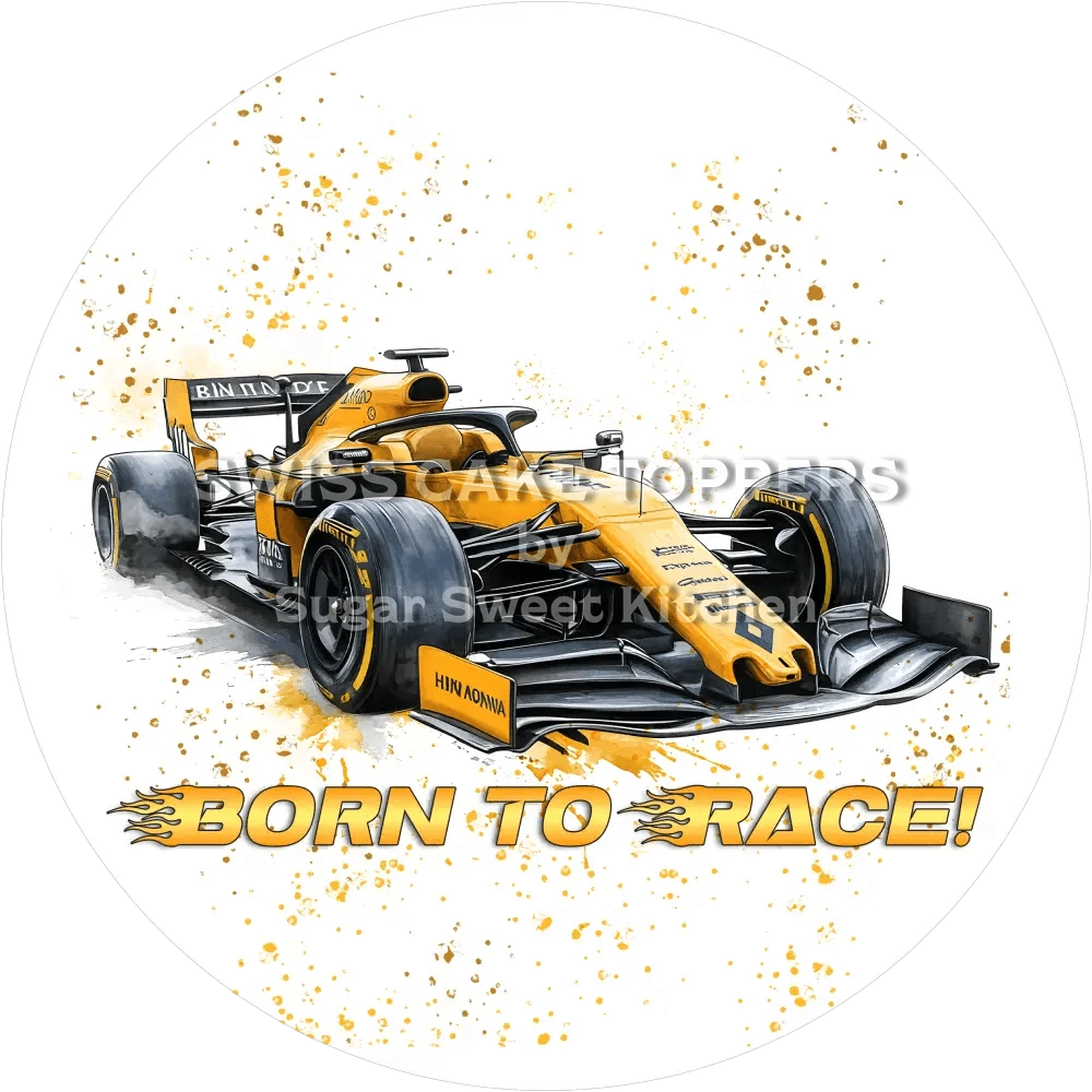 Schneller Motorsport-Tortenaufleger1 - personalisierbar - Fondant- Torten- & Cupcakeaufleger Sugar Sweet Kitchen