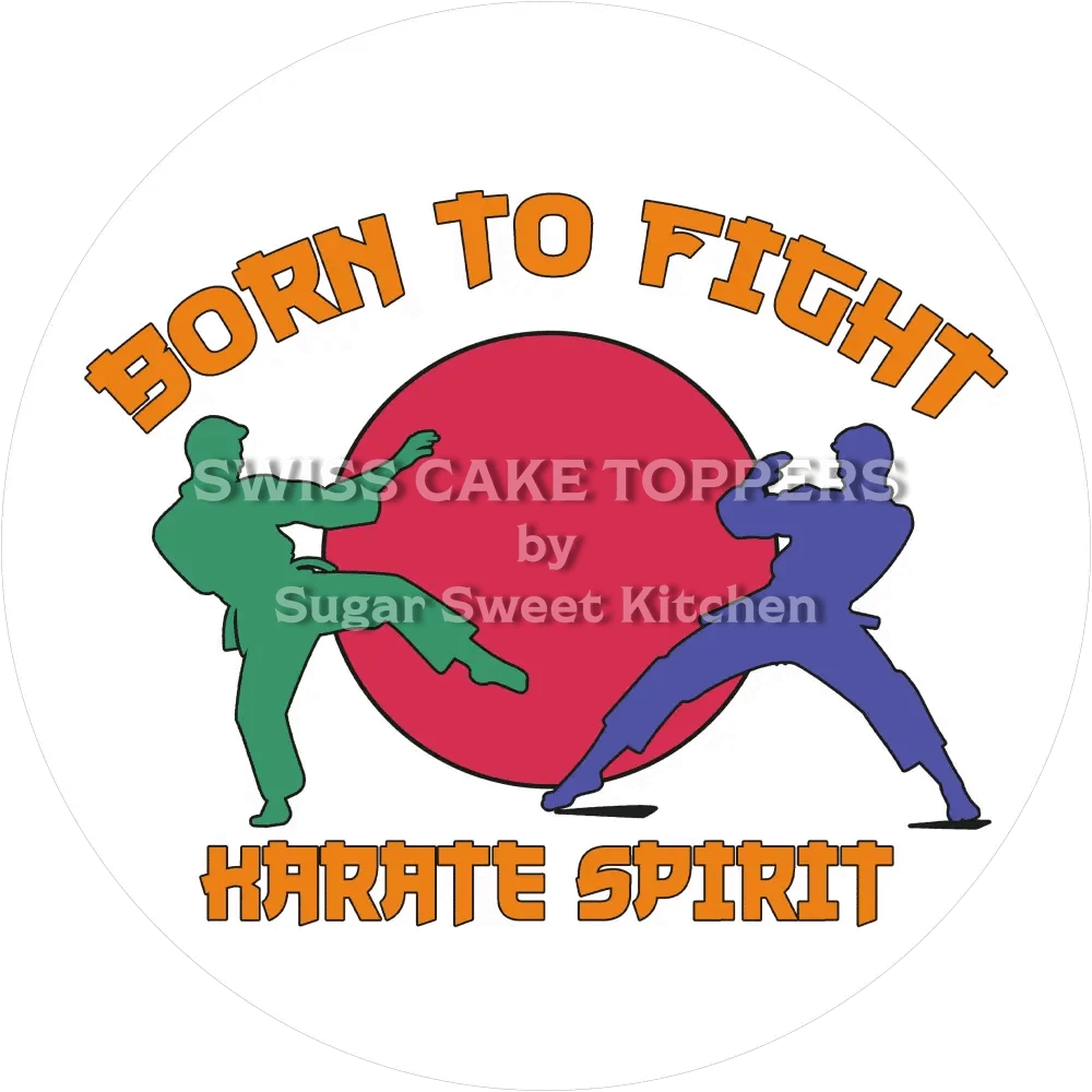 Schöner Karate-Tortenaufleger8 - personalisierbar - Fondant- Torten- & Cupcakeaufleger Sugar Sweet Kitchen