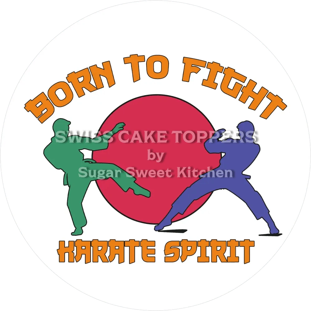 Schöner Karate-Tortenaufleger8 - personalisierbar - Fondant- Torten- & Cupcakeaufleger Sugar Sweet Kitchen