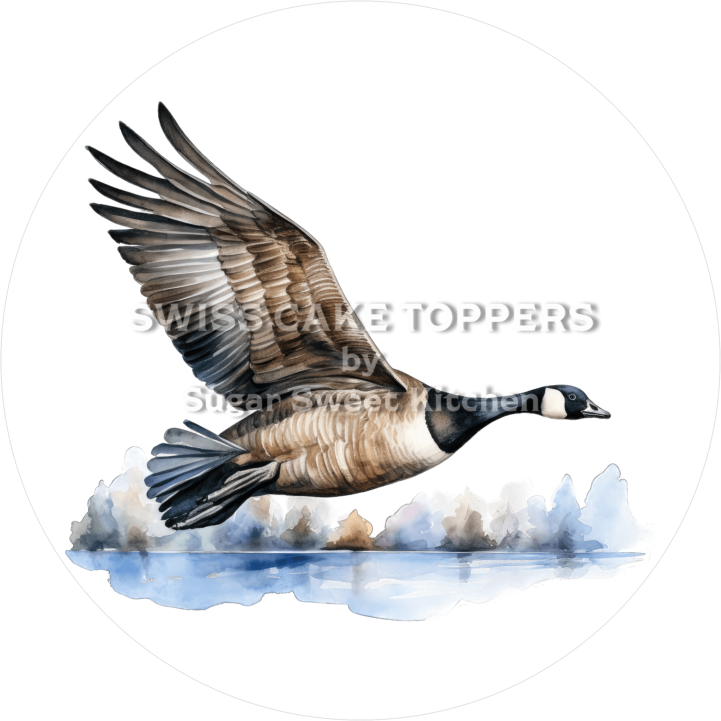 Schöner Wildgans-Tortenaufleger12 - personalisierbar - Fondant- Torten- & Cupcakeaufleger Sugar Sweet Kitchen