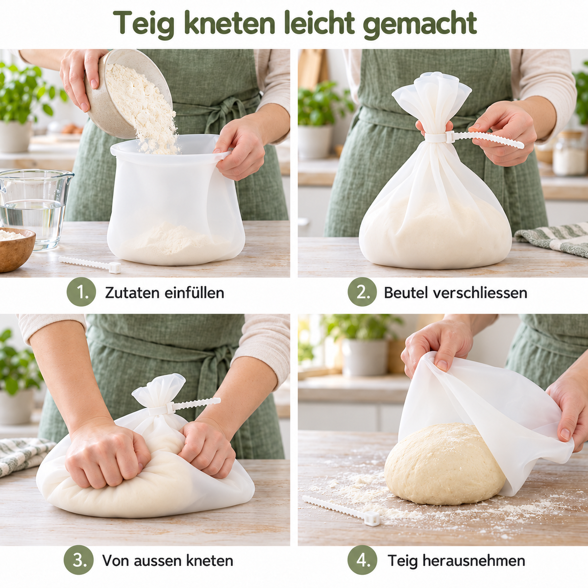 Silikon Knetbeutel / 1Stk. - Brotbacken Sugar Sweet Kitchen