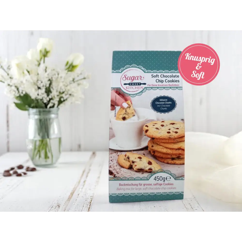 Soft Chocolate Chip Cookies - knusprig & soft! - Backmischung Sugar Sweet Kitchen