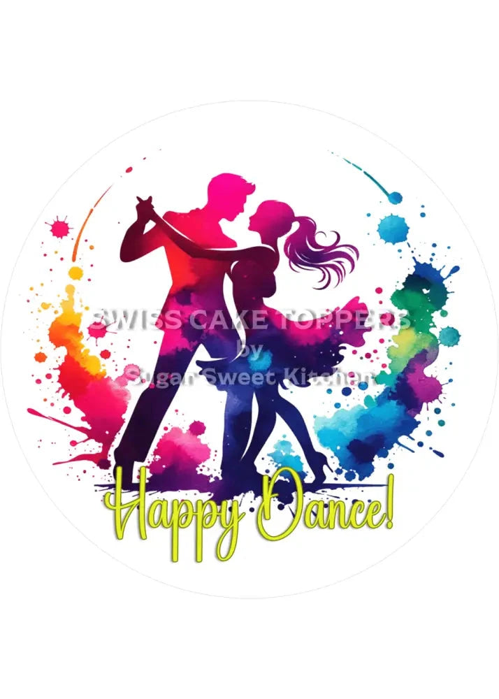 Sport-Tortenaufleger Tanzen11 - personalisierbar - Fondant- Torten- & Cupcakeaufleger Sugar Sweet Kitchen