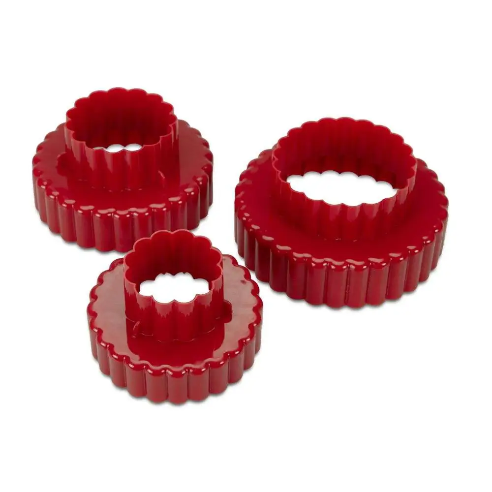 Städter Ausstecher rund gewellt / 3Stk. - Keksausstecher Sugar Sweet Kitchen