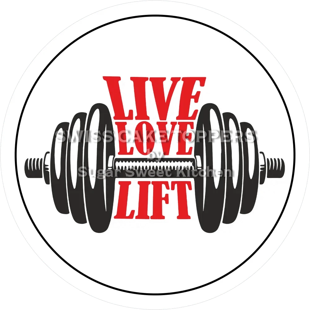 Starker Gym-Tortenaufleger6 - personalisierbar - Fondant- Torten- & Cupcakeaufleger Sugar Sweet Kitchen