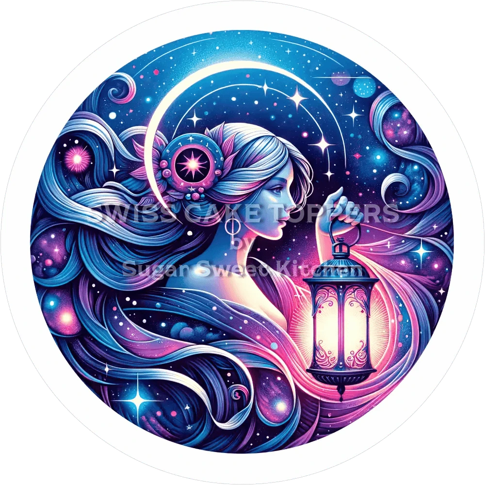 Sternzeichen Jungfrau-Tortenaufleger5 - personalisierbar - Fondant- Torten- & Cupcakeaufleger Sugar Sweet Kitchen