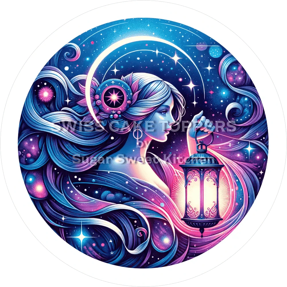 Sternzeichen Jungfrau-Tortenaufleger5 - personalisierbar - Fondant- Torten- & Cupcakeaufleger Sugar Sweet Kitchen