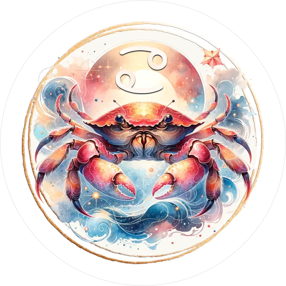 Sternzeichen Krebs-Tortenaufleger4 - personalisierbar - Fondant- Torten- & Cupcakeaufleger Sugar Sweet Kitchen