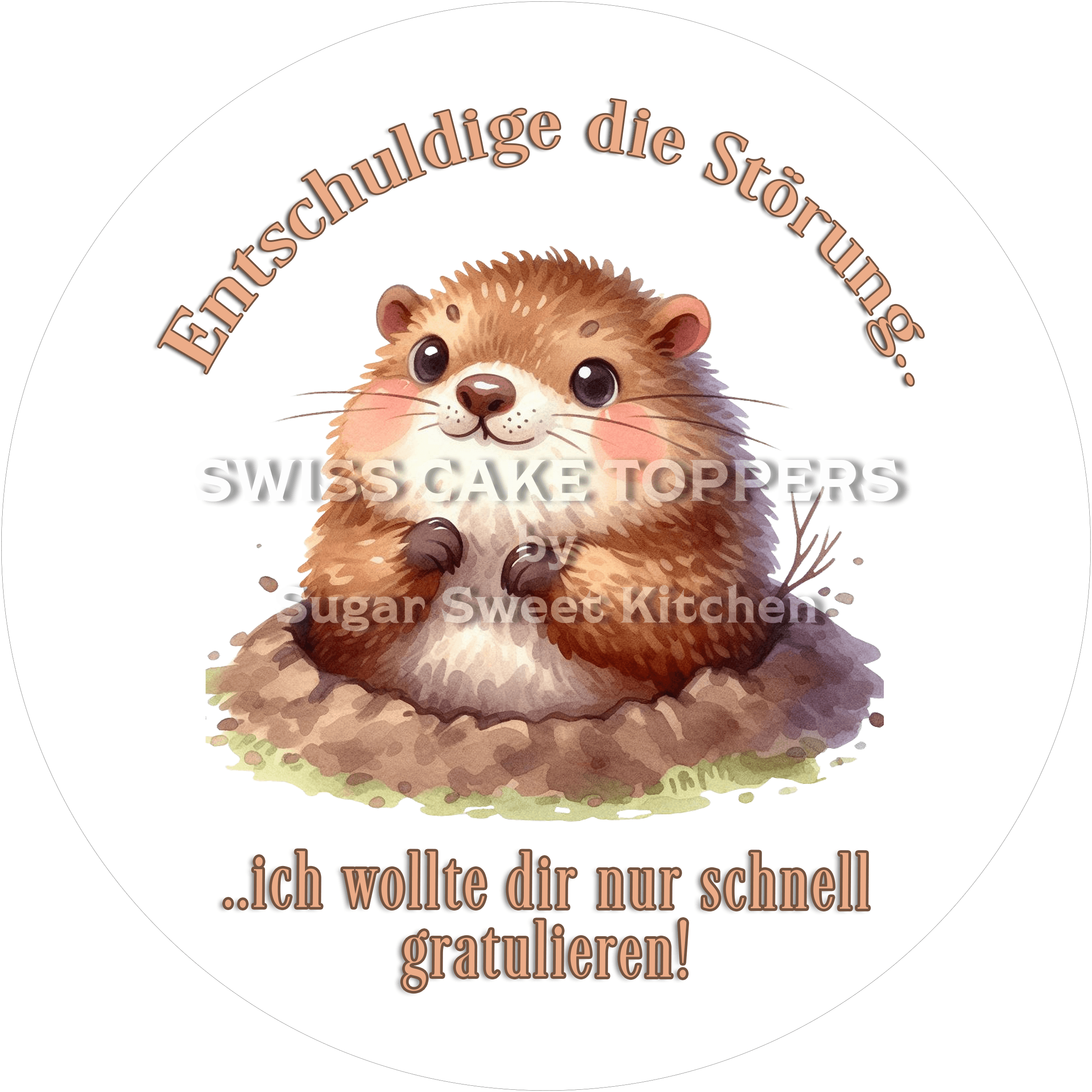 Süsser Abschluss- & Prüfungs-Tortenaufleger8 - personalisierbar - Fondant- Torten- Cupcakeaufleger Sugar Sweet Kitchen