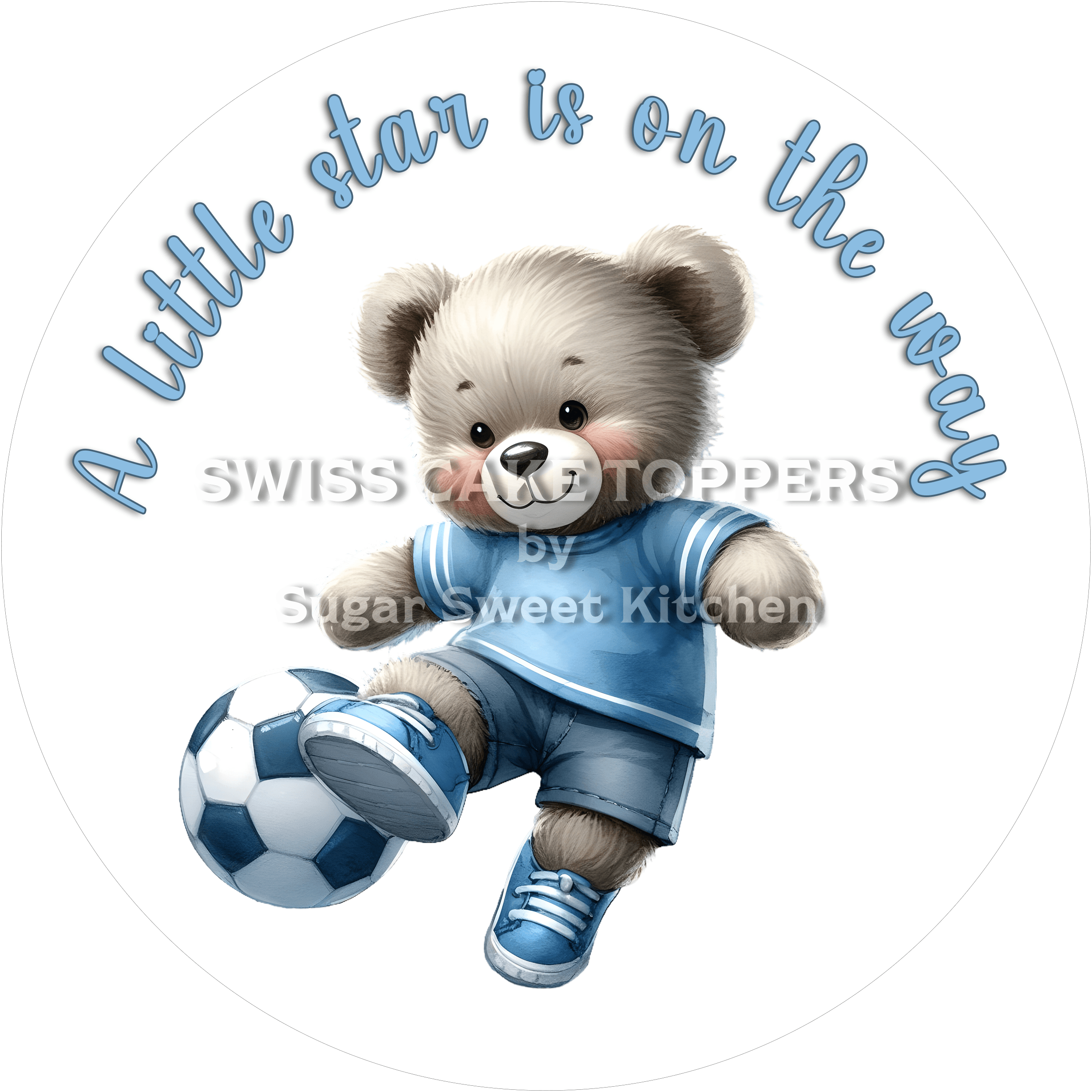 Süsser Baby-News-Tortenaufleger4 - personalisierbar - Fondant- Torten- & Cupcakeaufleger Sugar Sweet Kitchen