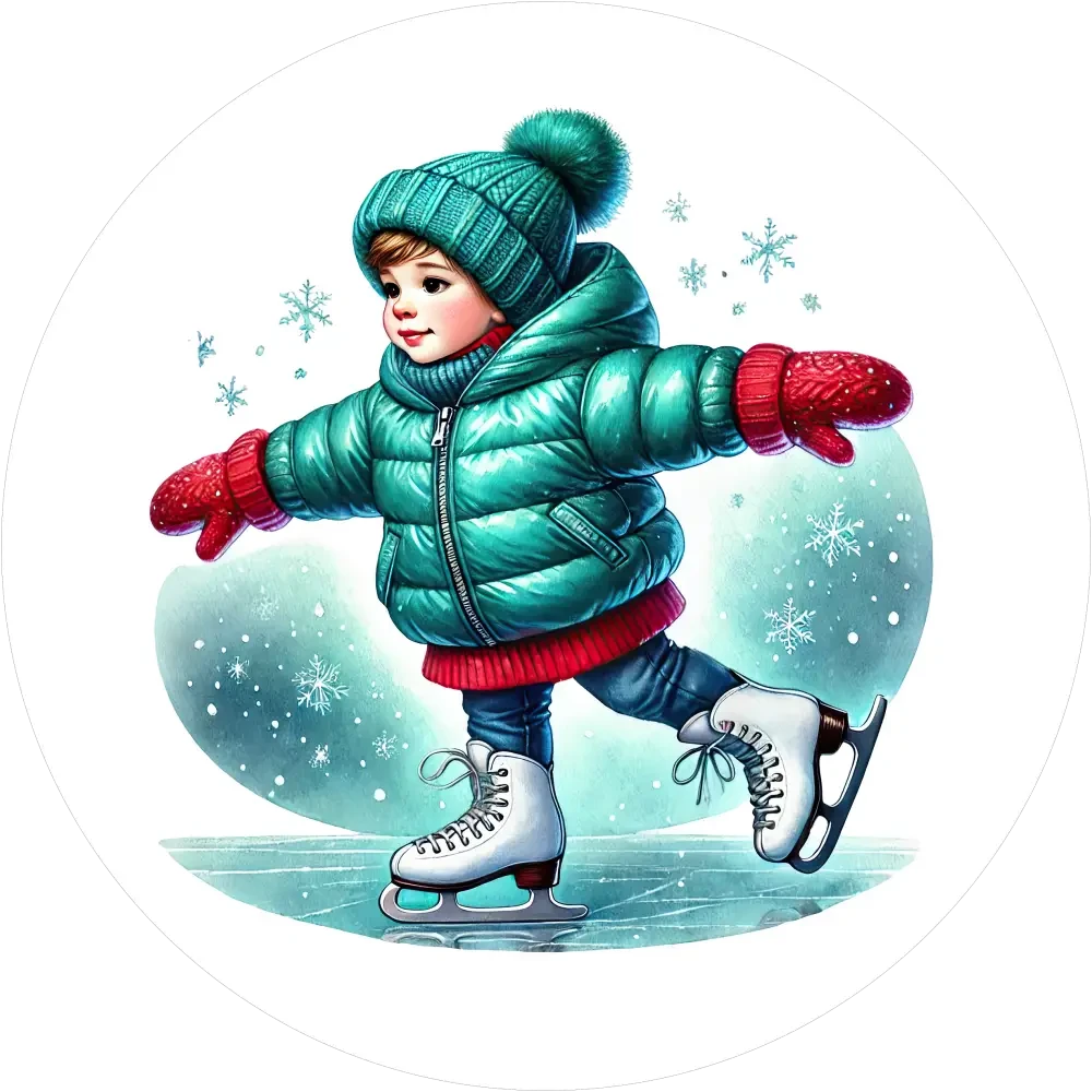 Süsser Eiskunstlauf-Tortenaufleger1 - personalisierbar - Fondant- Torten- & Cupcakeaufleger Sugar Sweet Kitchen