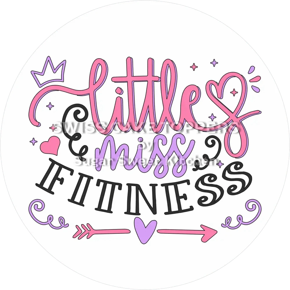 Süsser Fitness-Tortenaufleger5 - personalisierbar - Fondant- Torten- & Cupcakeaufleger Sugar Sweet Kitchen