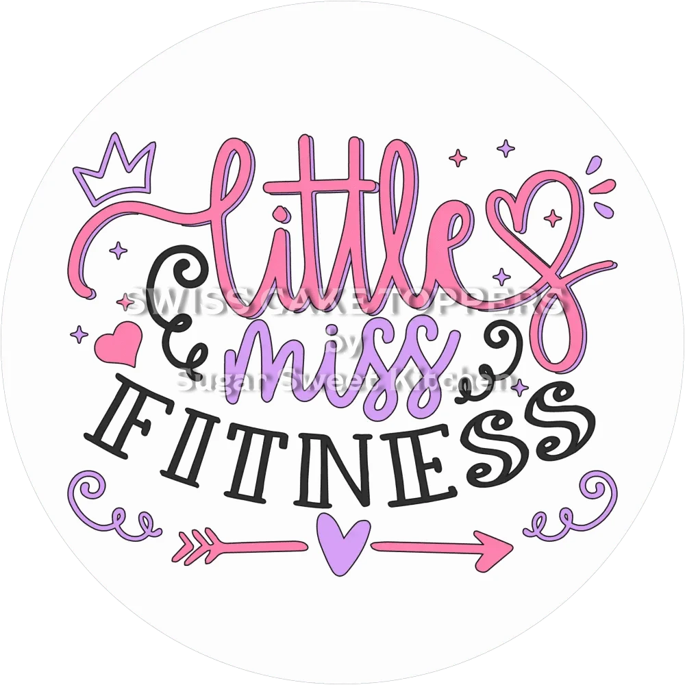 Süsser Fitness-Tortenaufleger5 - personalisierbar - Fondant- Torten- & Cupcakeaufleger Sugar Sweet Kitchen