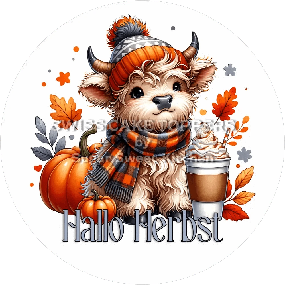 Süsser Herbst-Tortenaufleger6 - personalisierbar - Fondant- Torten- & Cupcakeaufleger Sugar Sweet Kitchen