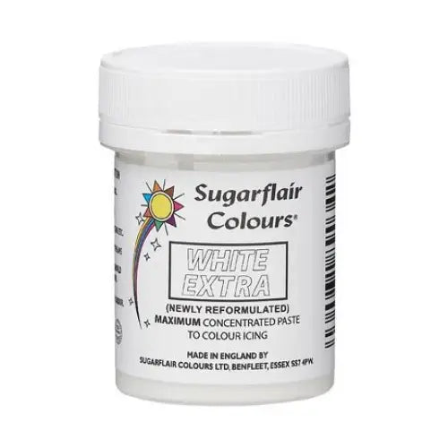 Sugarflair Paste Extra White 42gr. - Lebensmittelfarben Sugar Sweet Kitchen