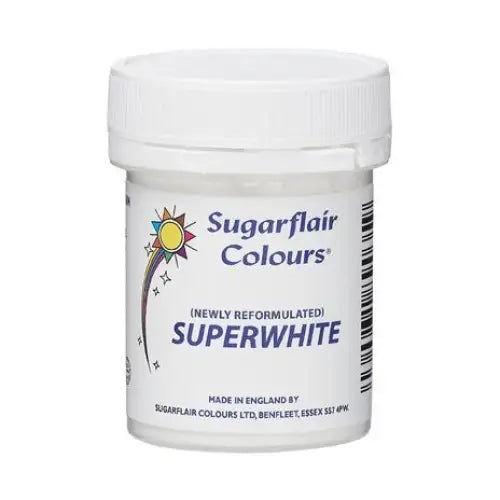 Sugarflair Superwhite Icing Whitener / 20 g - Lebensmittelfarben Sugar Sweet Kitchen