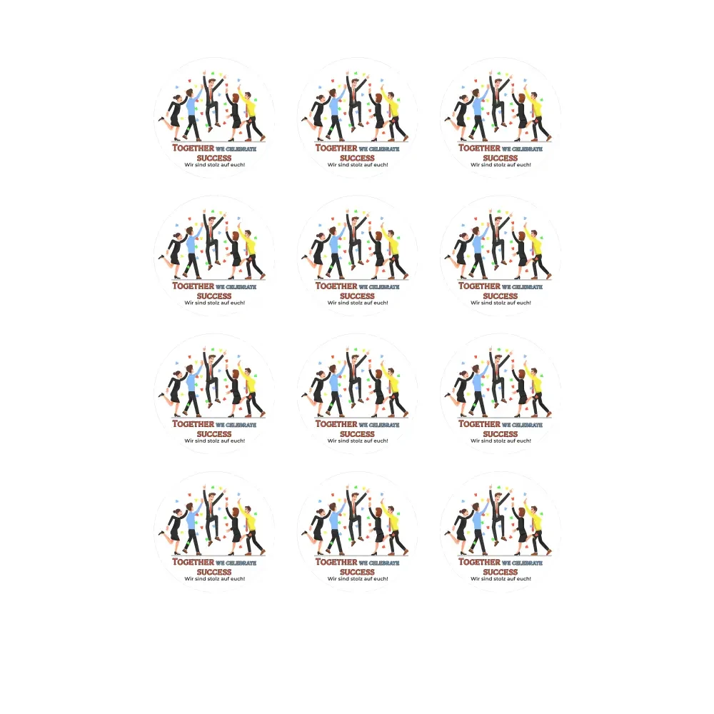 Together we create Success - Tortenaufleger - Fondant- Torten- & Cupcakeaufleger Sugar Sweet Kitchen