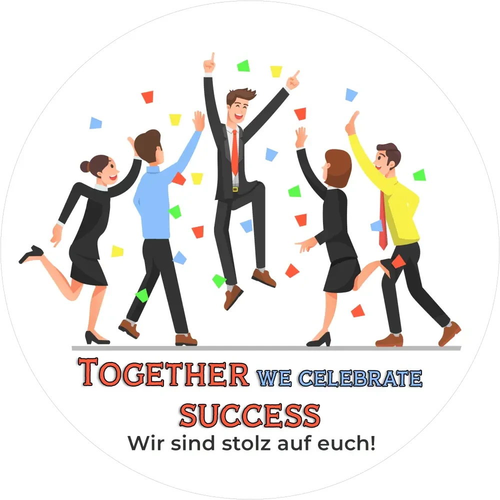 Together we create Success - Tortenaufleger - Fondant- Torten- & Cupcakeaufleger Sugar Sweet Kitchen