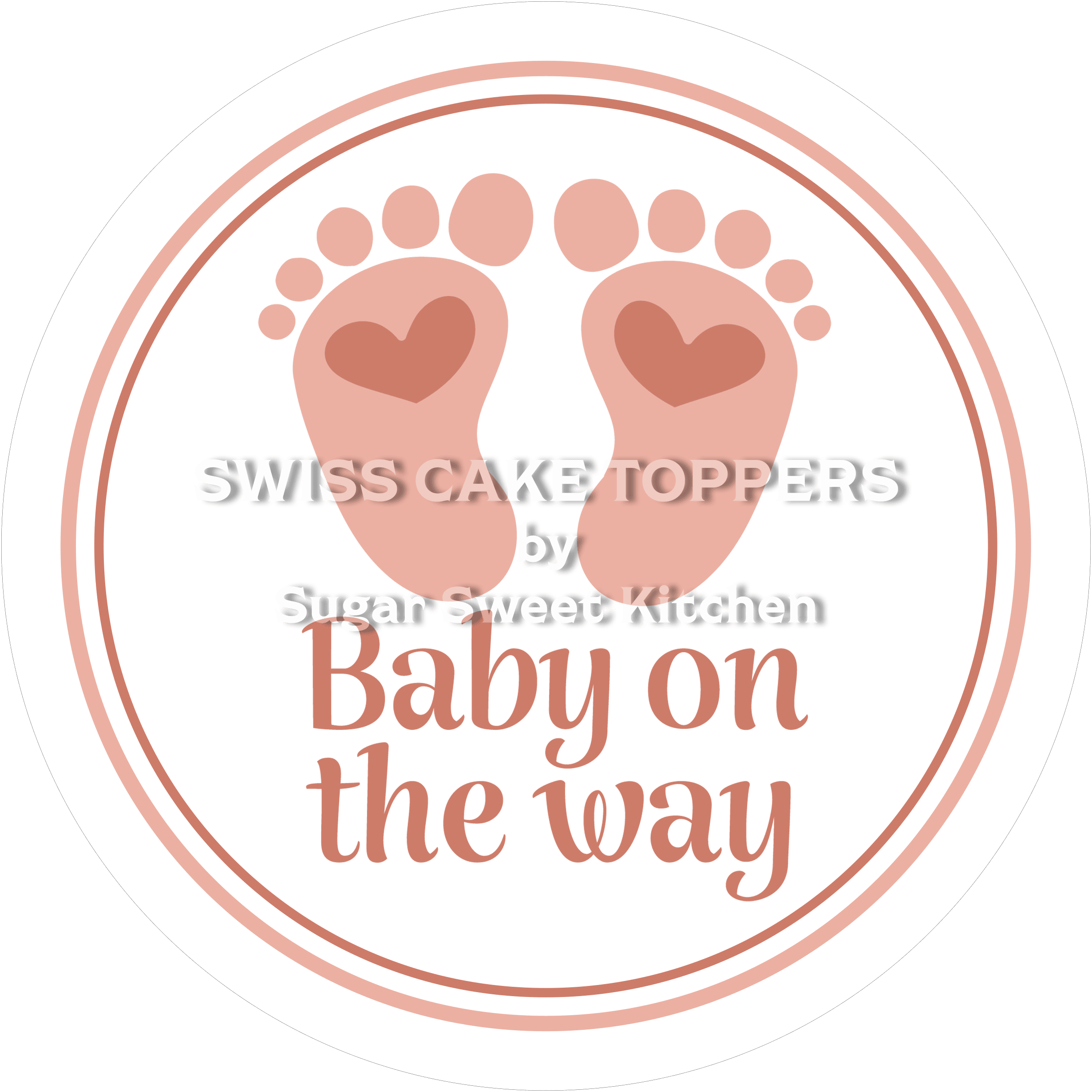 Toller Baby-News-Tortenaufleger8 - personalisierbar - Fondant- Torten- & Cupcakeaufleger Sugar Sweet Kitchen