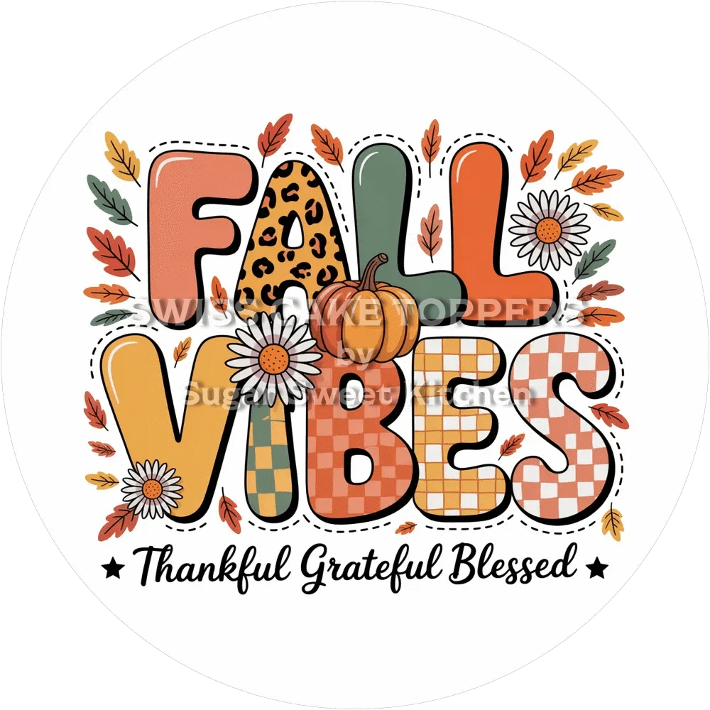 Toller Herbst-Tortenaufleger1 - personalisierbar - Fondant- Torten- & Cupcakeaufleger Sugar Sweet Kitchen