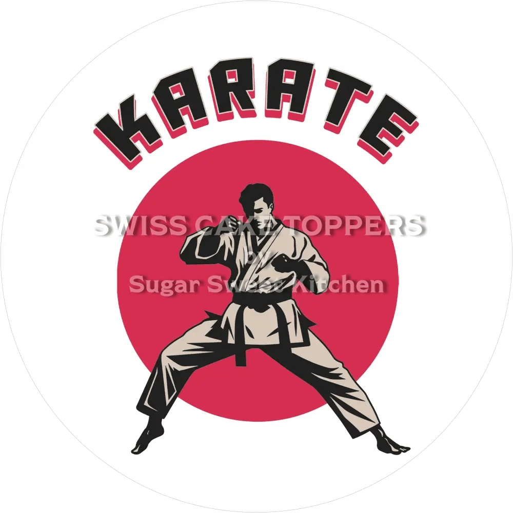 Toller Karate-Tortenaufleger7 - personalisierbar - Fondant- Torten- & Cupcakeaufleger Sugar Sweet Kitchen
