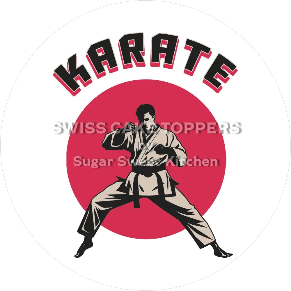 Toller Karate-Tortenaufleger7 - personalisierbar - Fondant- Torten- & Cupcakeaufleger Sugar Sweet Kitchen