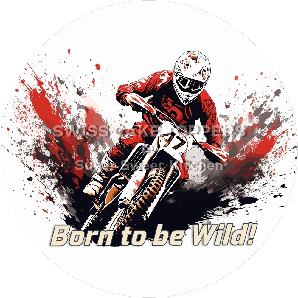 Toller MotoRacing-Tortenaufleger1 - personalisierbar - Fondant- Torten- & Cupcakeaufleger Sugar Sweet Kitchen