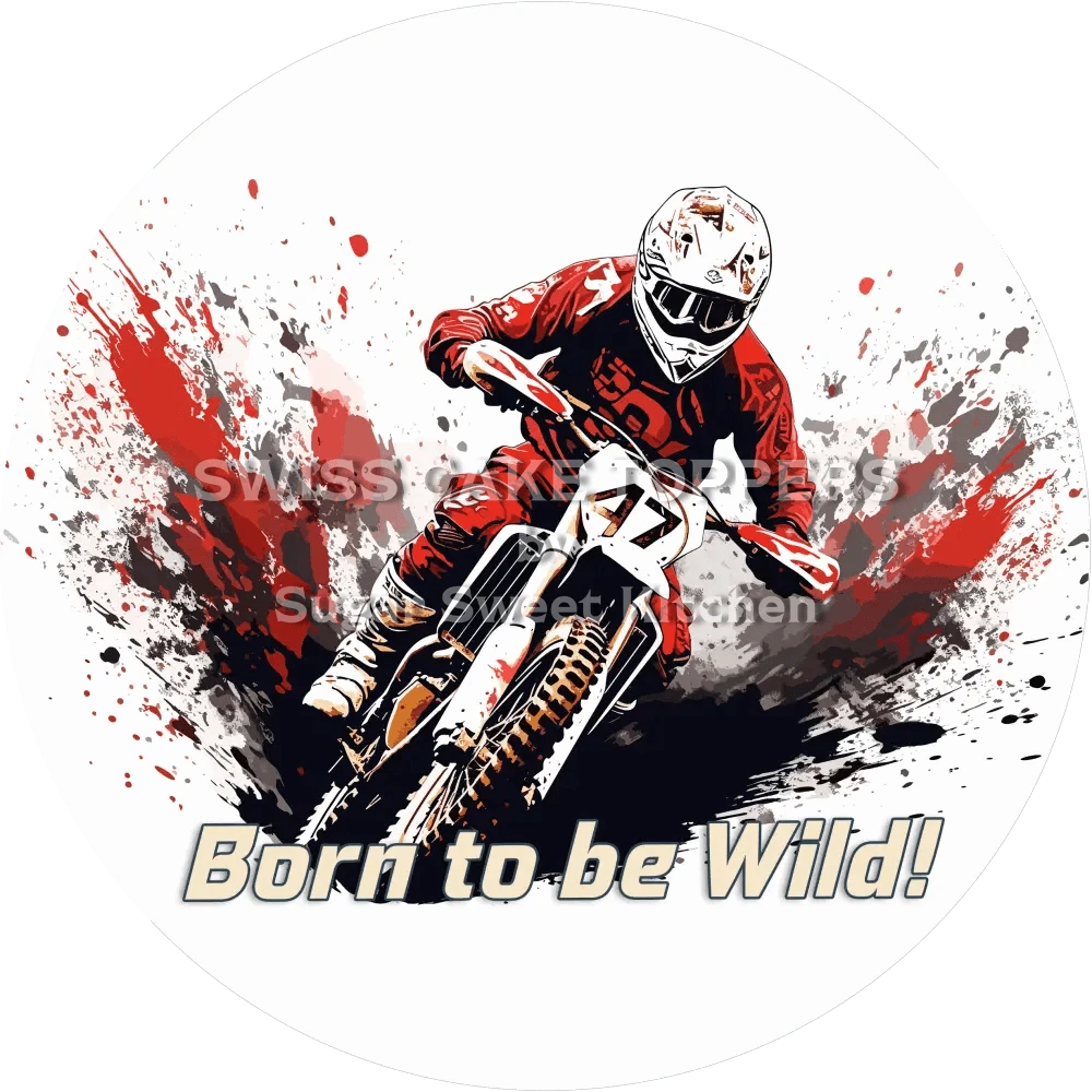 Toller MotoRacing-Tortenaufleger1 - personalisierbar - Fondant- Torten- & Cupcakeaufleger Sugar Sweet Kitchen