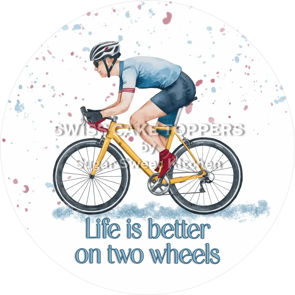 Toller Radsport-Tortenaufleger1 - personalisierbar - Fondant- Torten- & Cupcakeaufleger Sugar Sweet Kitchen