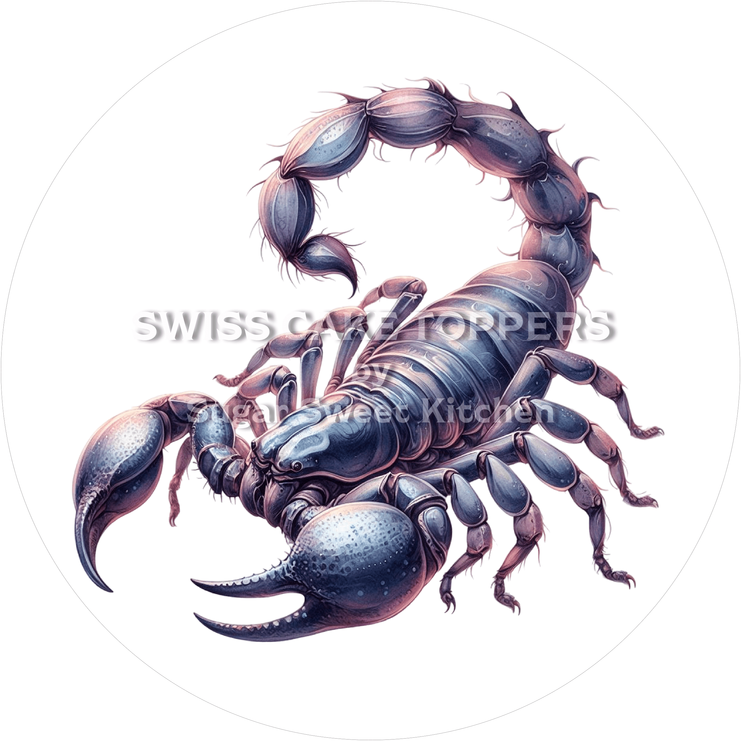 Toller Skorpion-Tortenaufleger1 - personalisierbar - Fondant- Torten- & Cupcakeaufleger Sugar Sweet Kitchen