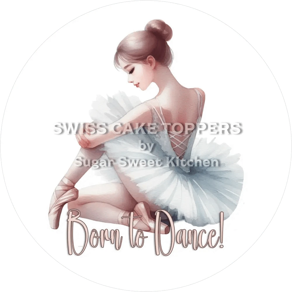 Toller Tanz-Tortenaufleger6 - personalisierbar - Fondant- Torten- & Cupcakeaufleger Sugar Sweet Kitchen