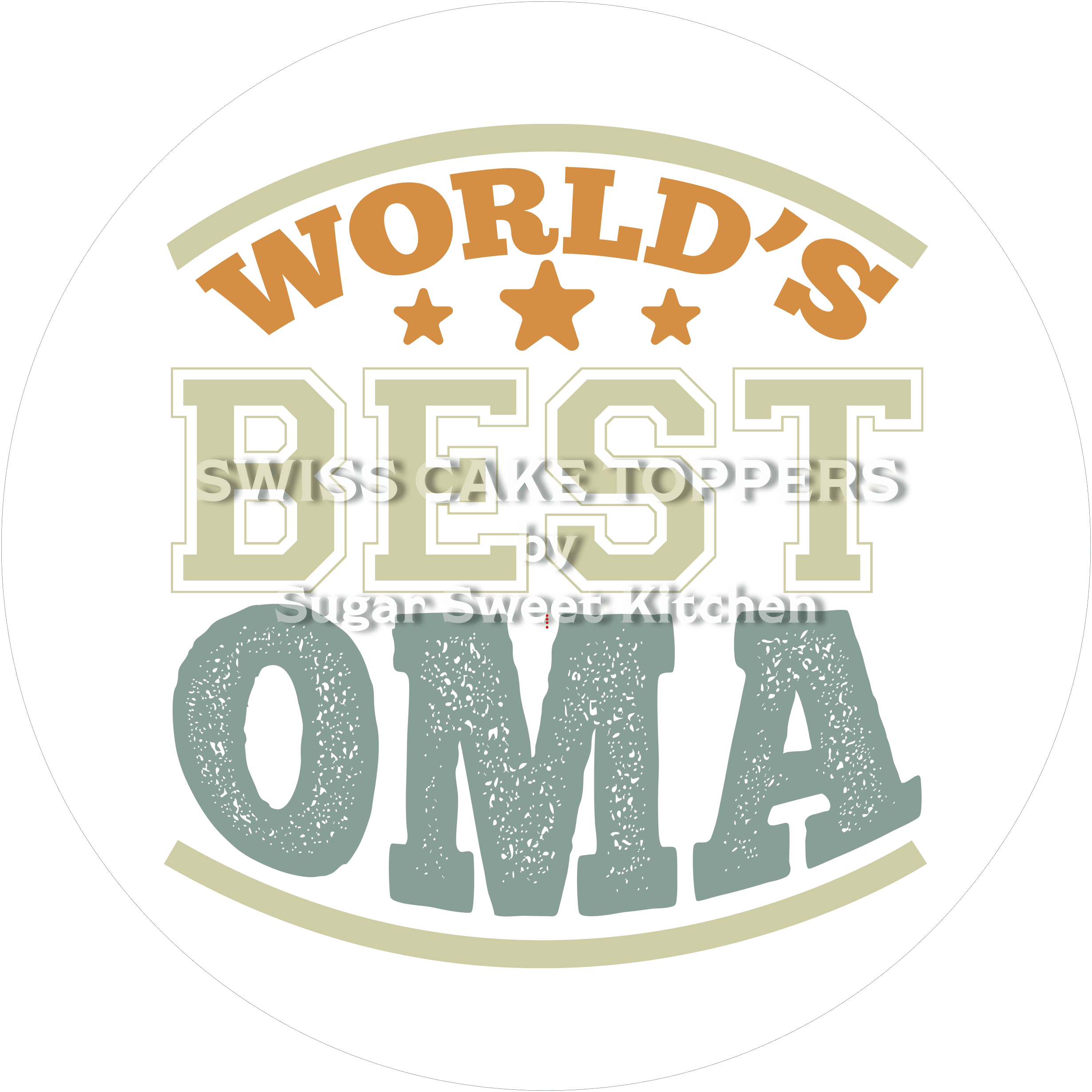 Toller Tortenaufleger für die Familie20 - personalisierbar - Fondant- Torten- & Cupcakeaufleger Sugar Sweet Kitchen