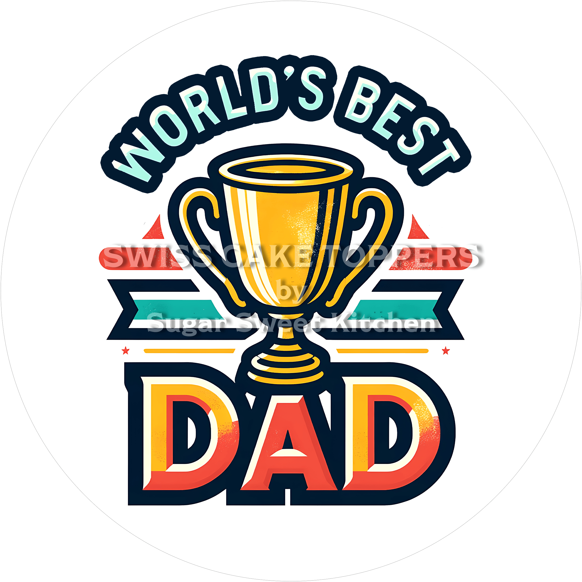 Toller Tortenaufleger für die Familie9 - personalisierbar - Fondant- Torten- & Cupcakeaufleger Sugar Sweet Kitchen