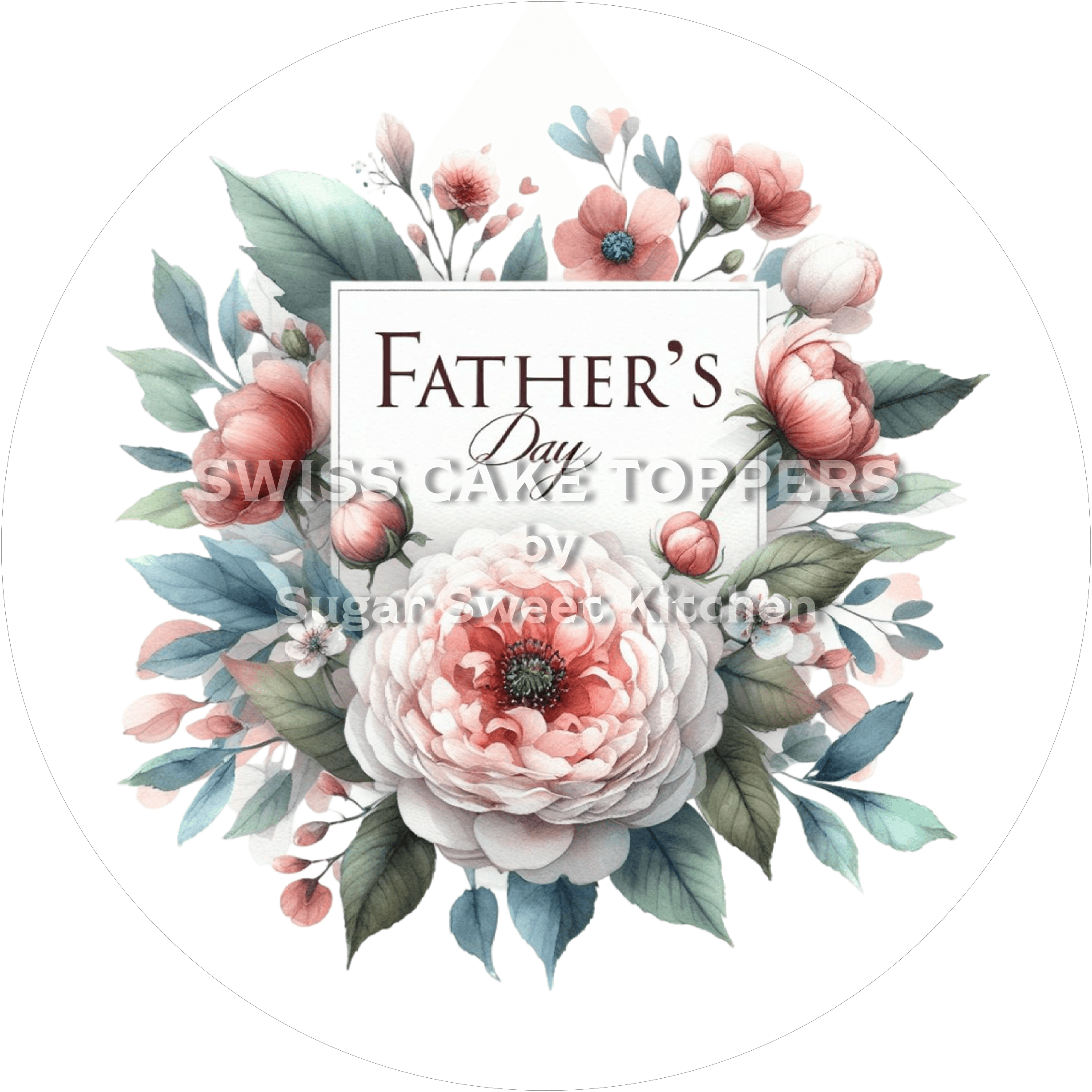 Toller Tortenaufleger zum Vatertag7 - personalisierbar - Fondant- Torten- & Cupcakeaufleger Sugar Sweet Kitchen