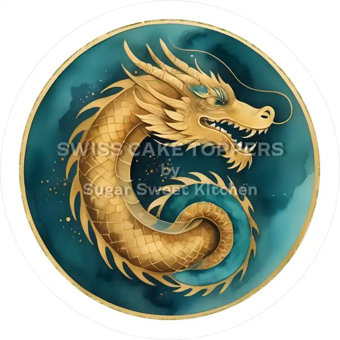 Tortenaufleger-Chinesisches Sternzeichen Drachen7 - personalisierbar - Fondant- Torten- & Cupcakeaufleger Sugar Sweet