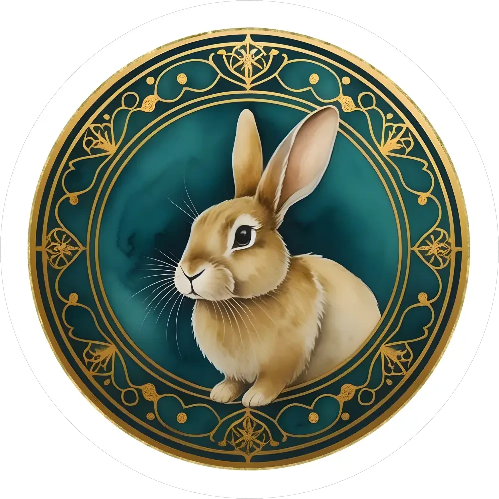 Tortenaufleger-Chinesisches Sternzeichen Hase8 - personalisierbar - Fondant- Torten- & Cupcakeaufleger Sugar Sweet