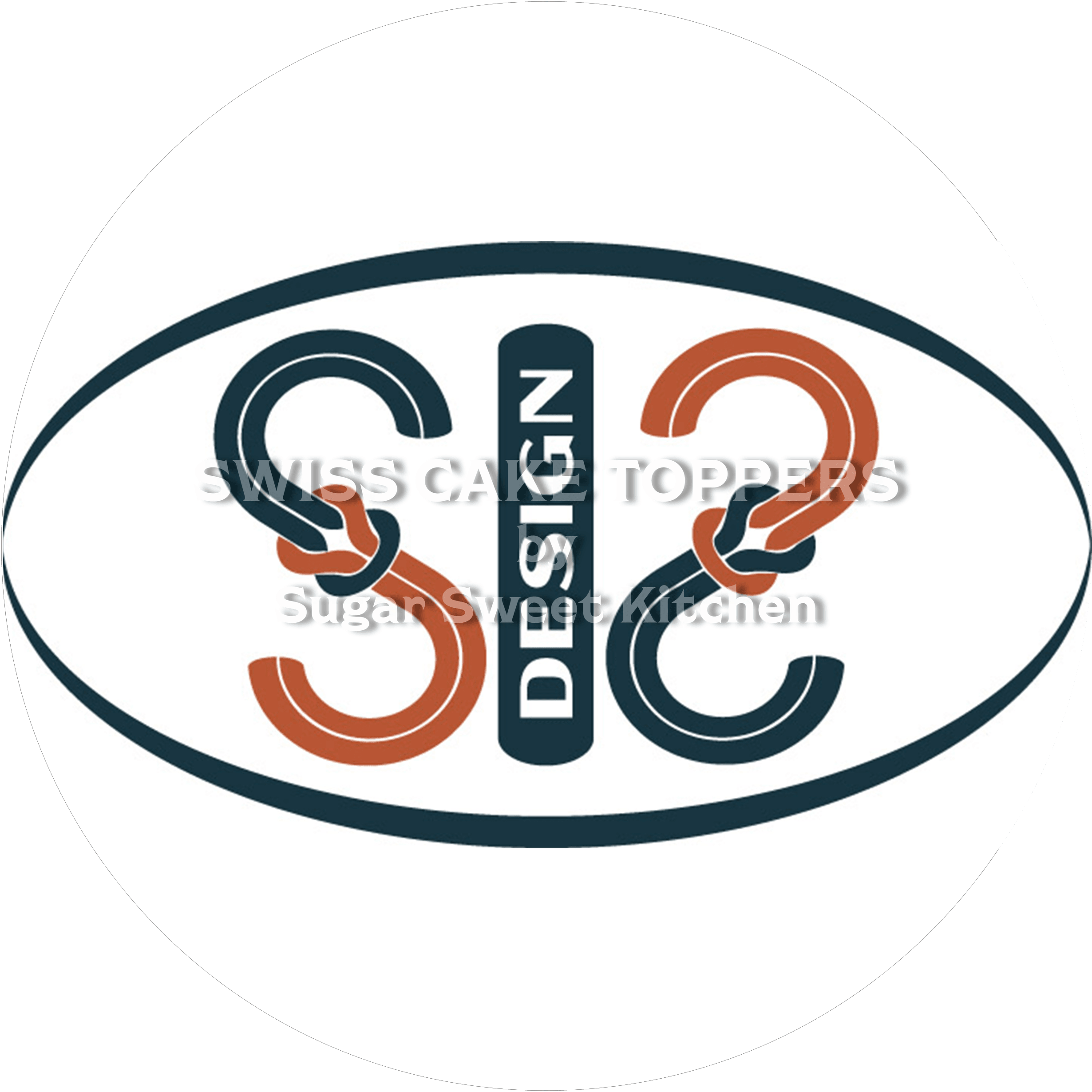 Tortenaufleger mit deinem Logo - Fondant- Torten- & Cupcakeaufleger Sugar Sweet Kitchen