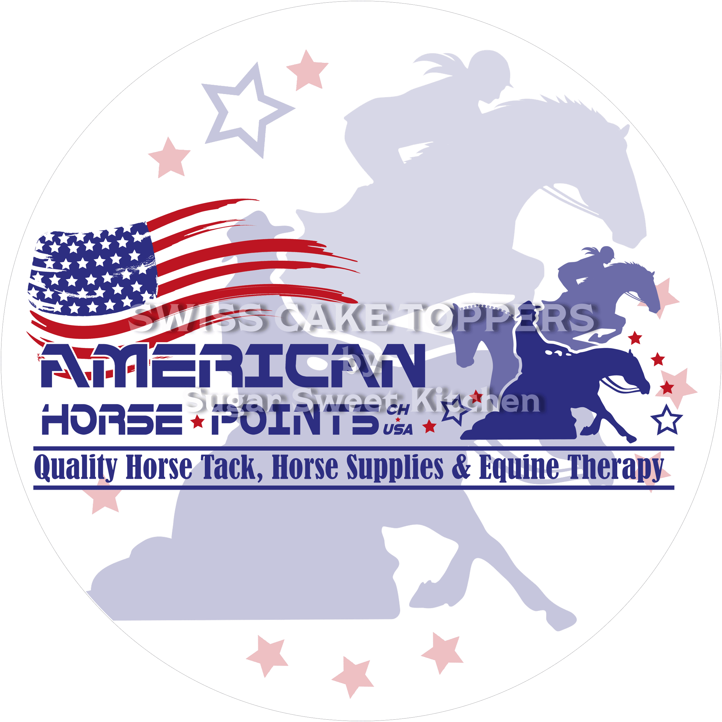 Tortenaufleger mit deinem Logo - Fondant- Torten- & Cupcakeaufleger Sugar Sweet Kitchen