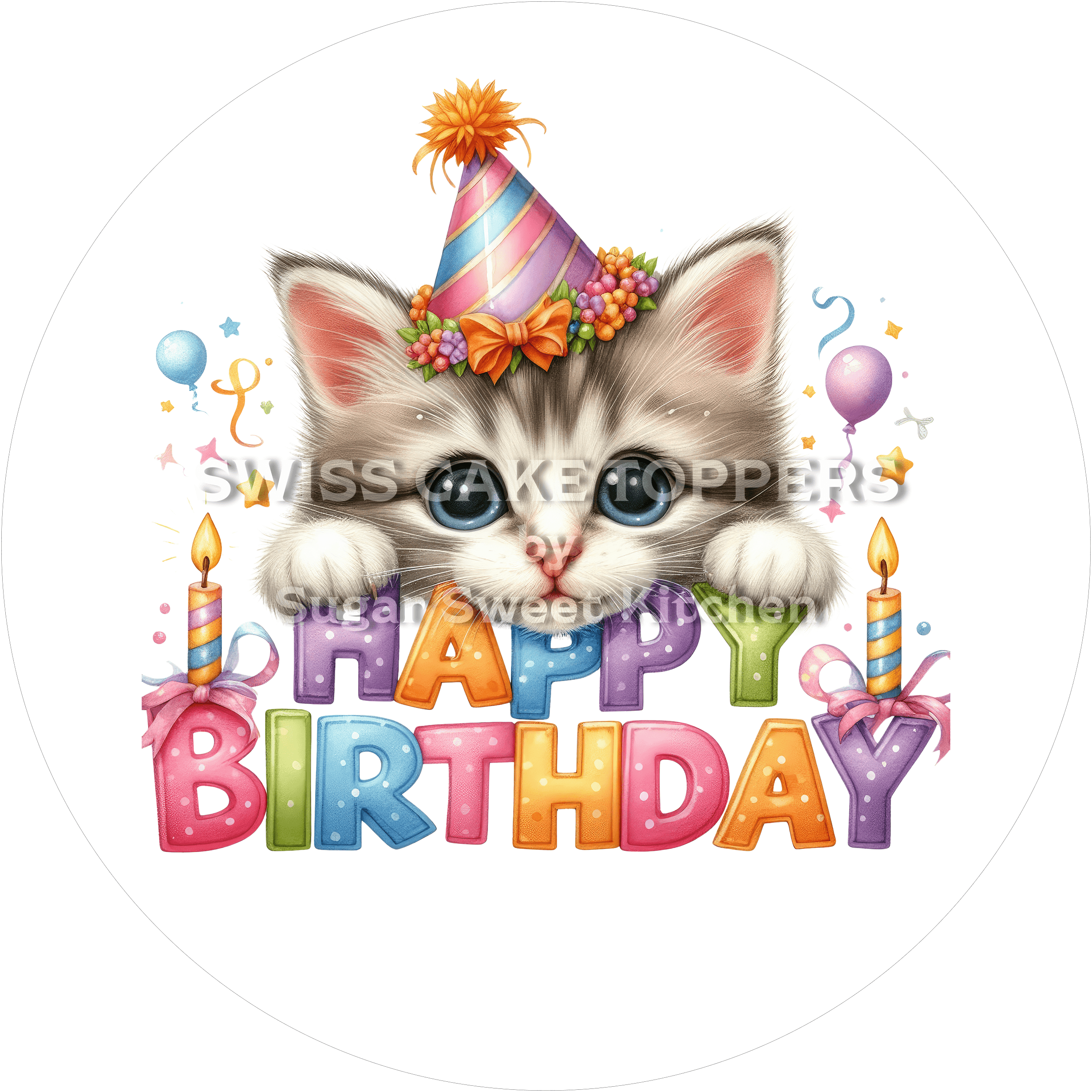 Tortenaufleger niedlicher Frosch1 - personalisierbar - Fondant- Torten- & Cupcakeaufleger Sugar Sweet Kitchen