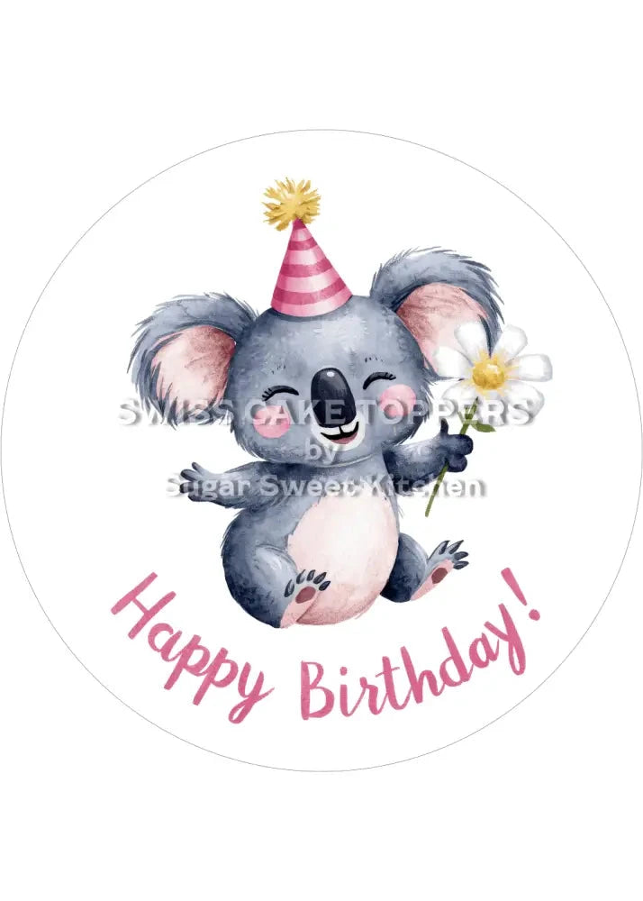 Tortenaufleger süsser Koala1 - personalisierbar - Fondant- Torten- & Cupcakeaufleger Sugar Sweet Kitchen