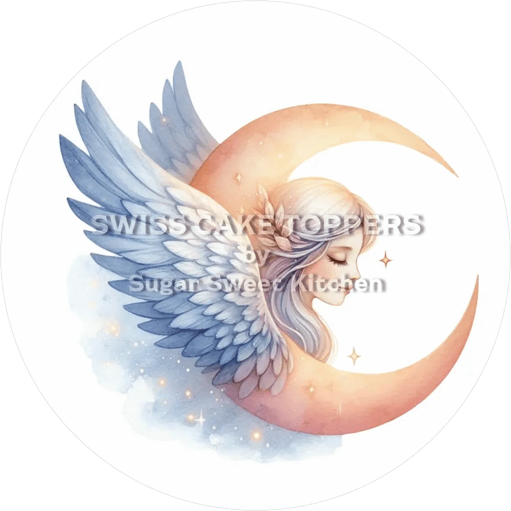 Traumhafter Mond-Tortenaufleger10 - personalisierbar - Fondant- Torten- & Cupcakeaufleger Sugar Sweet Kitchen